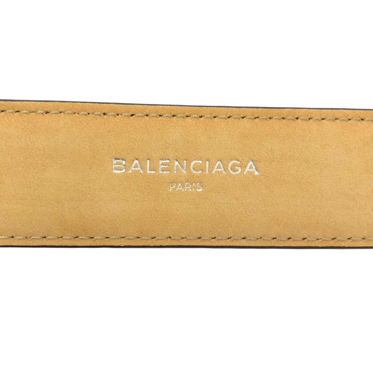 Balenciaga Squarebuckle Leather Belt 85 Black — view 4