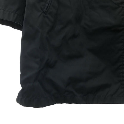 Prada Nylon Logo Zip Fly Front Single Coat 40 Dark Navy — view 3