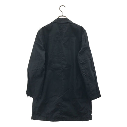 Prada Nylon Logo Zip Fly Front Single Coat 40 Dark Navy — view 5
