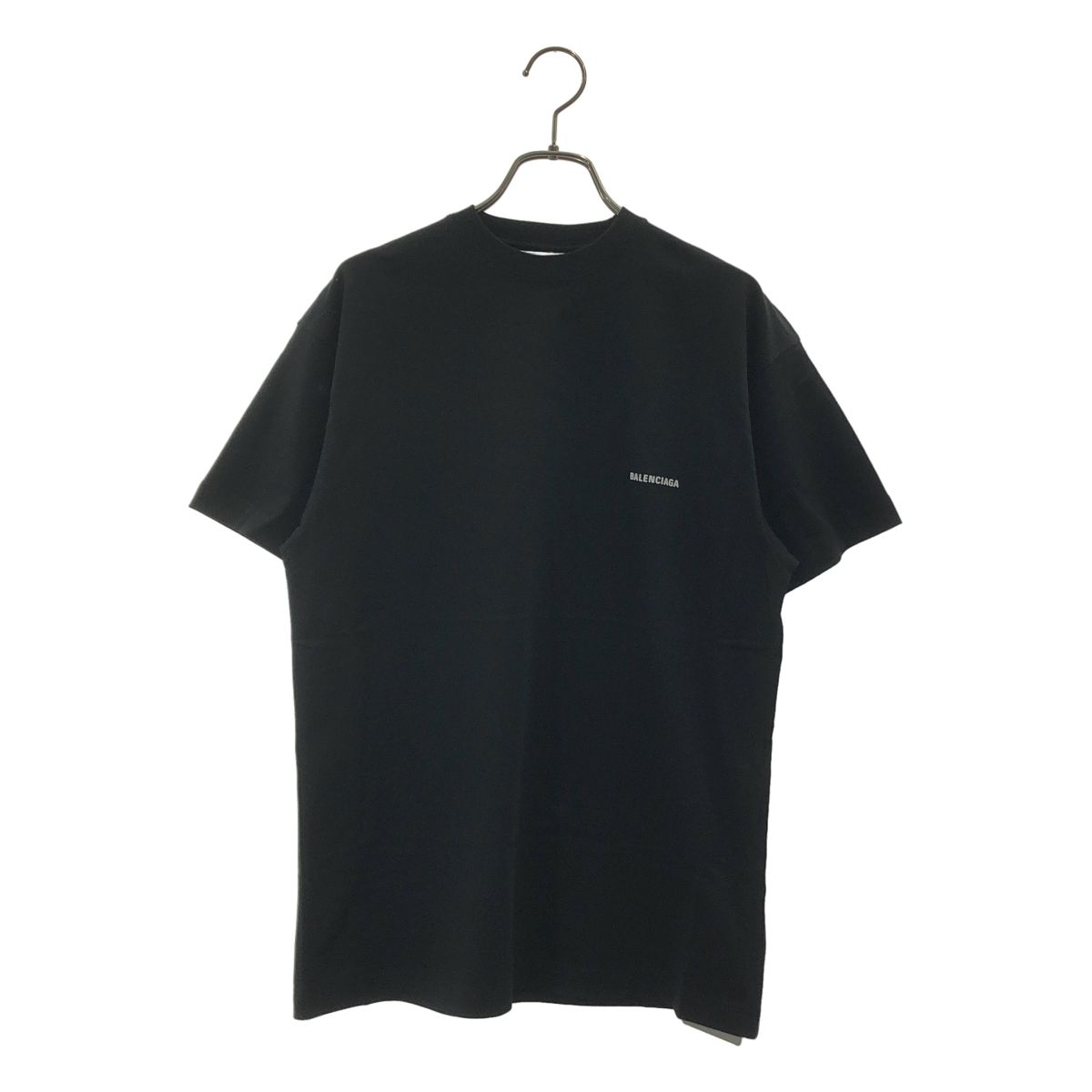 Balenciaga Logo Print T-Shirt M Black