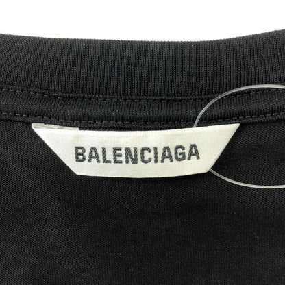 Balenciaga Logo Print T-Shirt M Black — view 5