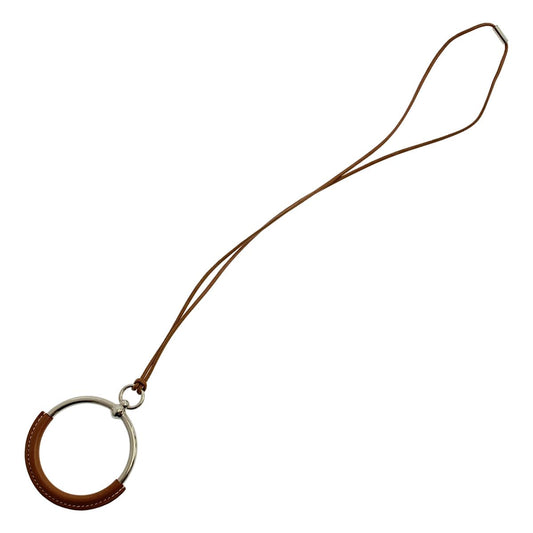 Hermes Loup Grand Circle Pendant Brown