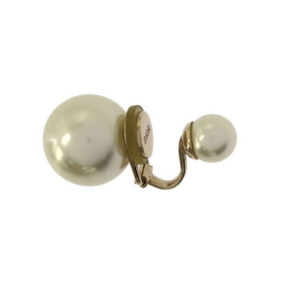 Dior Pearl Hoop Earrings Gold — view 5
