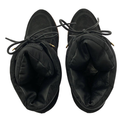 Louis Vuitton Monogram Wedge Sole Short Boots 38.5 Black — view 4