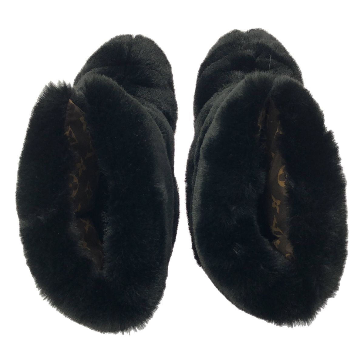 Louis Vuitton Monogram Short Boots Black — view 4