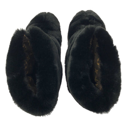Louis Vuitton Monogram Short Boots Black — view 4