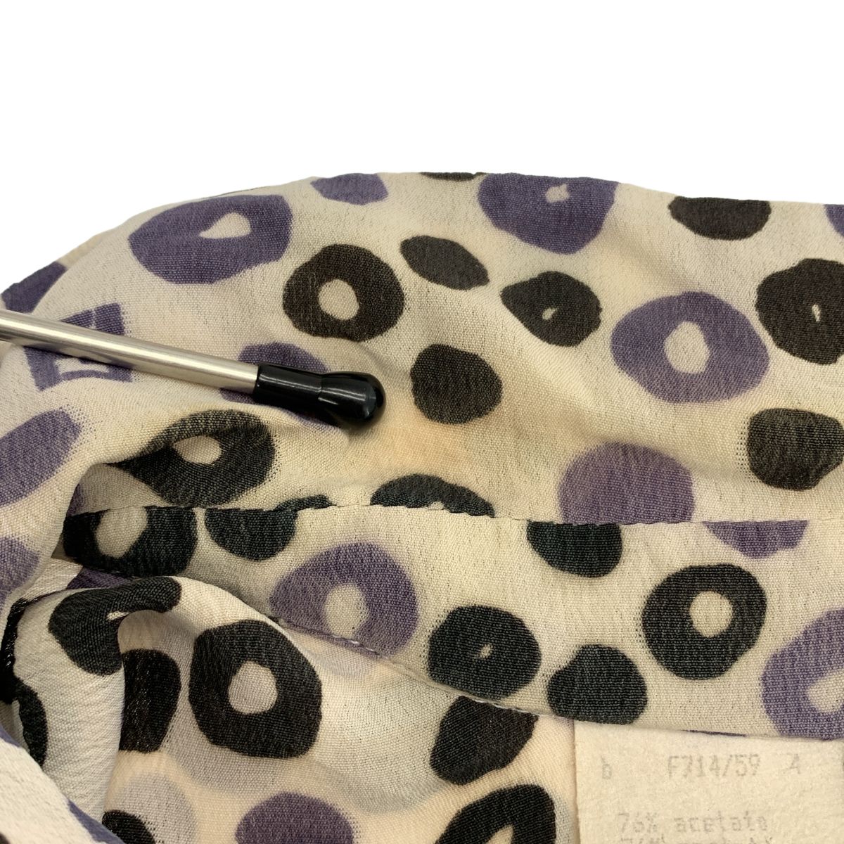 Fendi Acetate All Over Pattern Zucca Logo Double Pocket Shirt Blouse 44 White — view 7