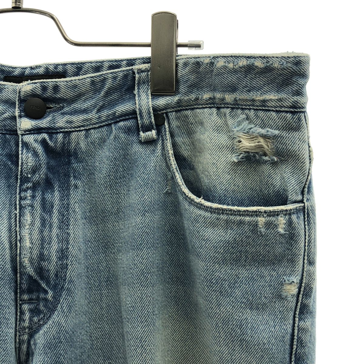 Fendi Zucca Dame Denim Pants 35 Indigo — view 2