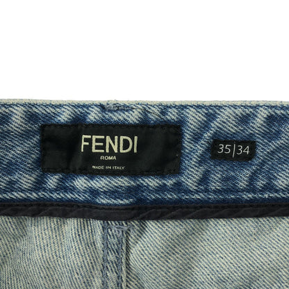 Fendi Zucca Dame Denim Pants 35 Indigo — view 6