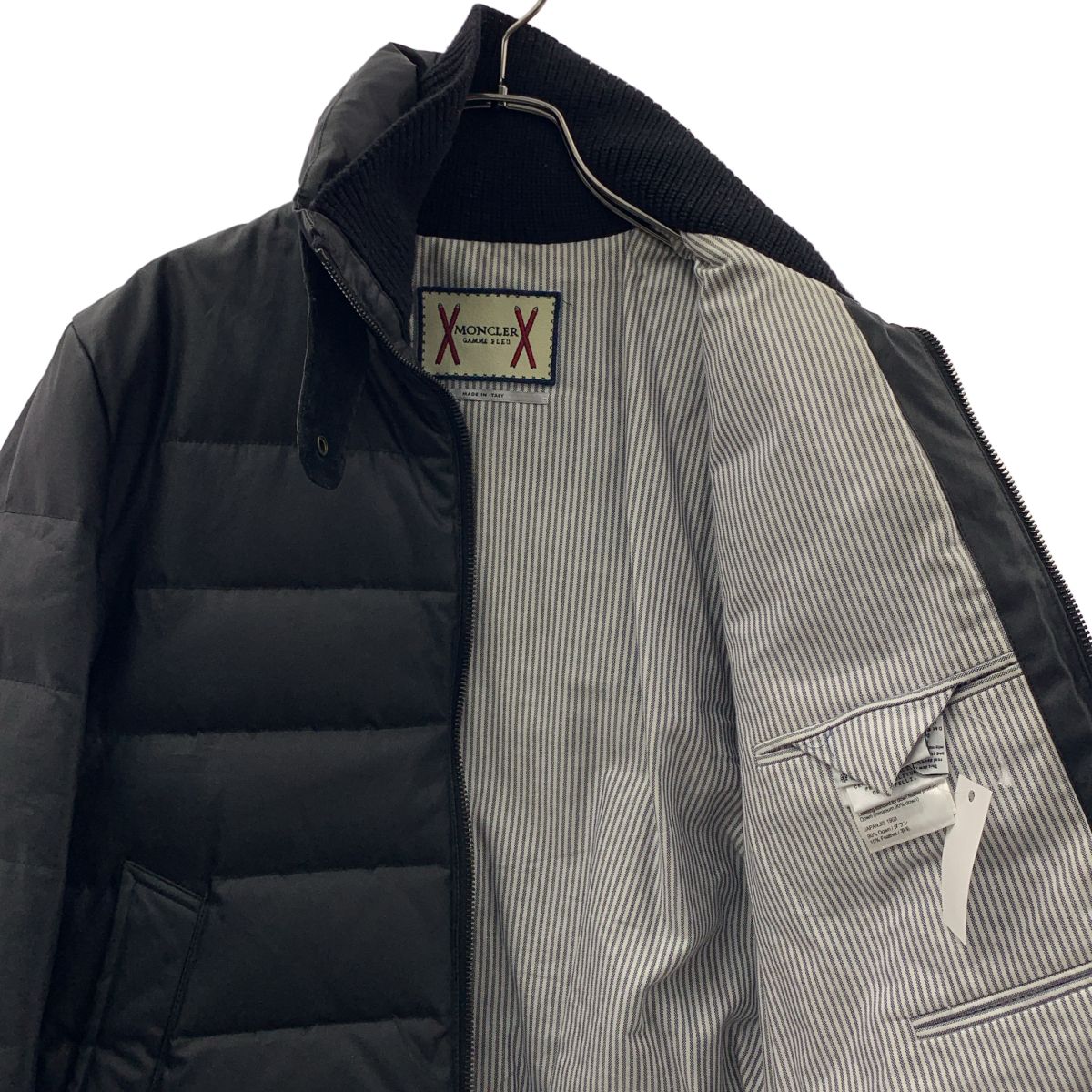 Moncler Gamme Bleu Blue Quilted Switch Down Jacket 1 Black — view 4