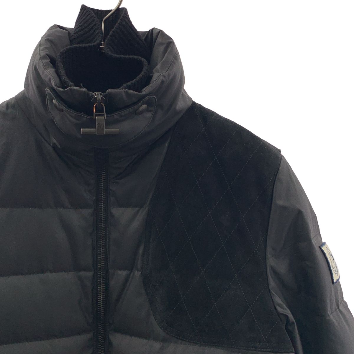 Moncler Gamme Bleu Blue Quilted Switch Down Jacket 1 Black — view 2