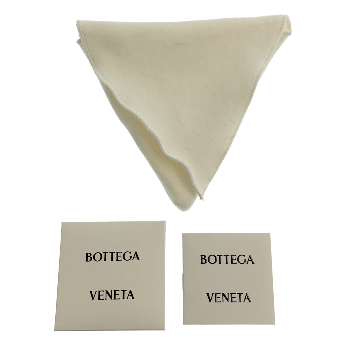 Bottega Veneta Plate Layered Triangle Earrings Gold Brown — view 7