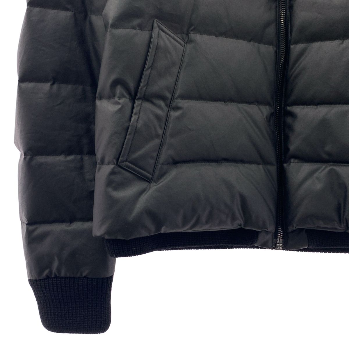 Moncler Gamme Bleu Blue Quilted Switch Down Jacket 1 Black — view 3
