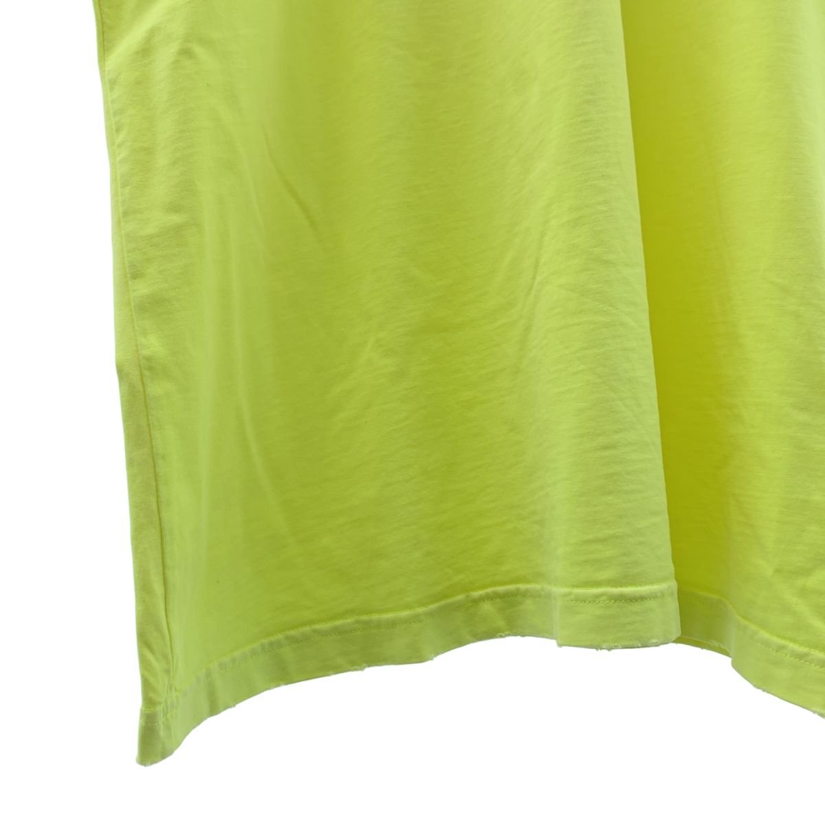 Balenciaga Tape Type Distressed Logo T-Shirt S Yellow — view 3