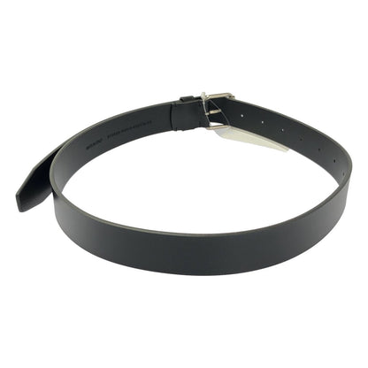 Balenciaga Logo Leather Belt 85 Black — view 2