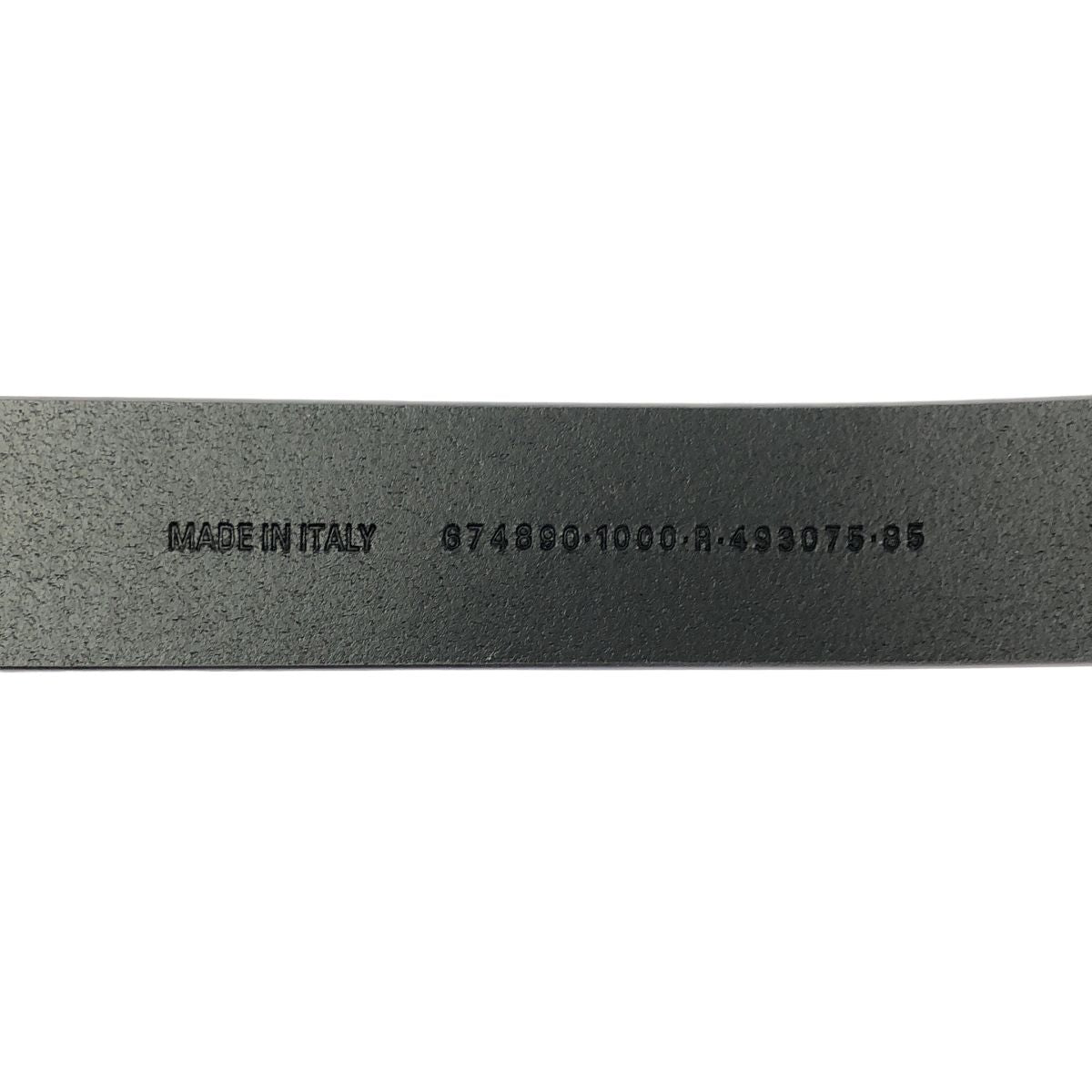 Balenciaga Logo Leather Belt 85 Black — view 5