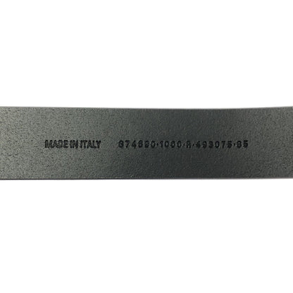 Balenciaga Logo Leather Belt 85 Black — view 5