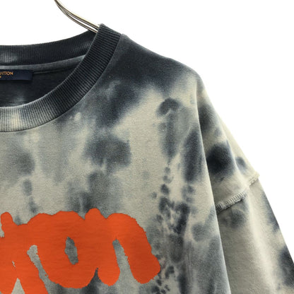 Louis Vuitton Tie Dye Logo Print T-Shirt M Gray — view 2