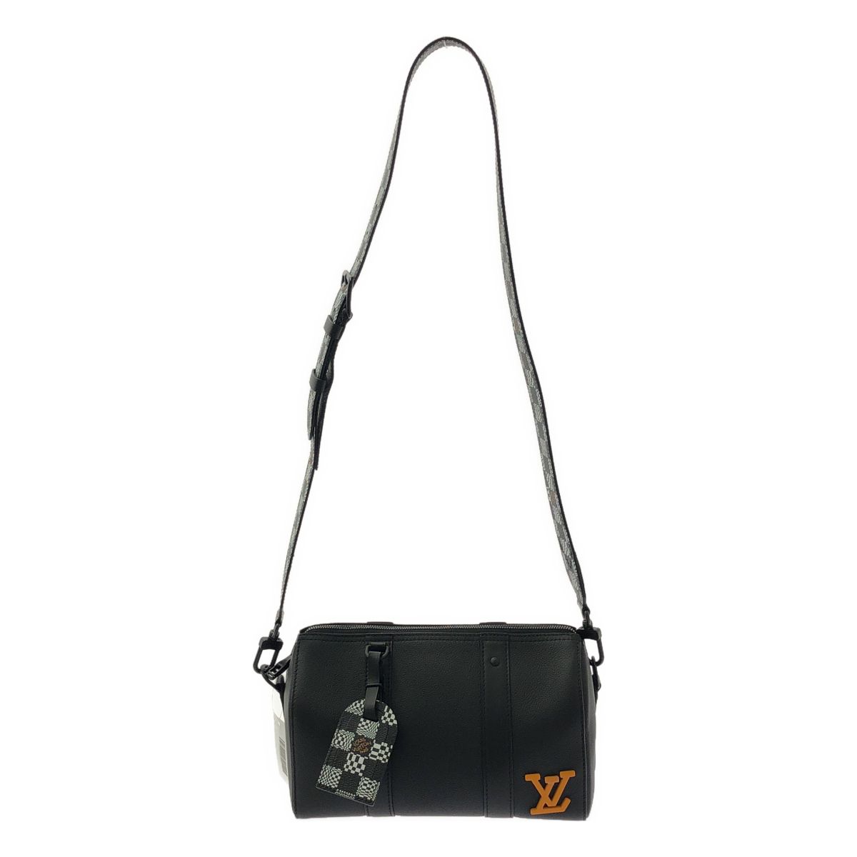 Louis Vuitton Damier Distended City Keepall Shoulder Bag Black