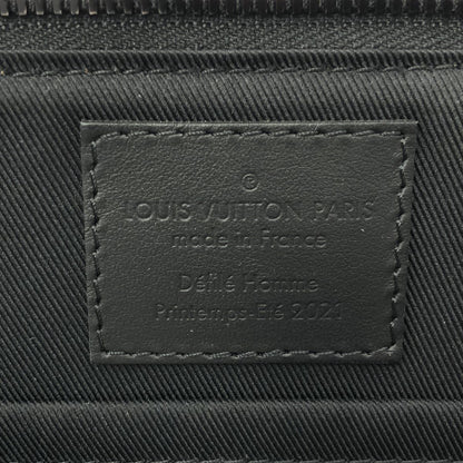 Louis Vuitton Damier Distended City Keepall Shoulder Bag Black — view 6