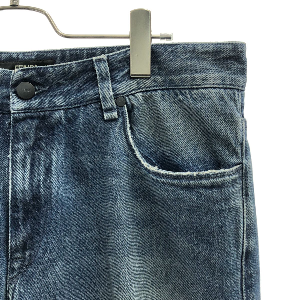 Fendi Zucca Dame Denim Pants 35 Indigo — view 2