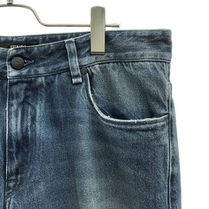 Fendi Zucca Dame Denim Pants 35 Indigo — view 2
