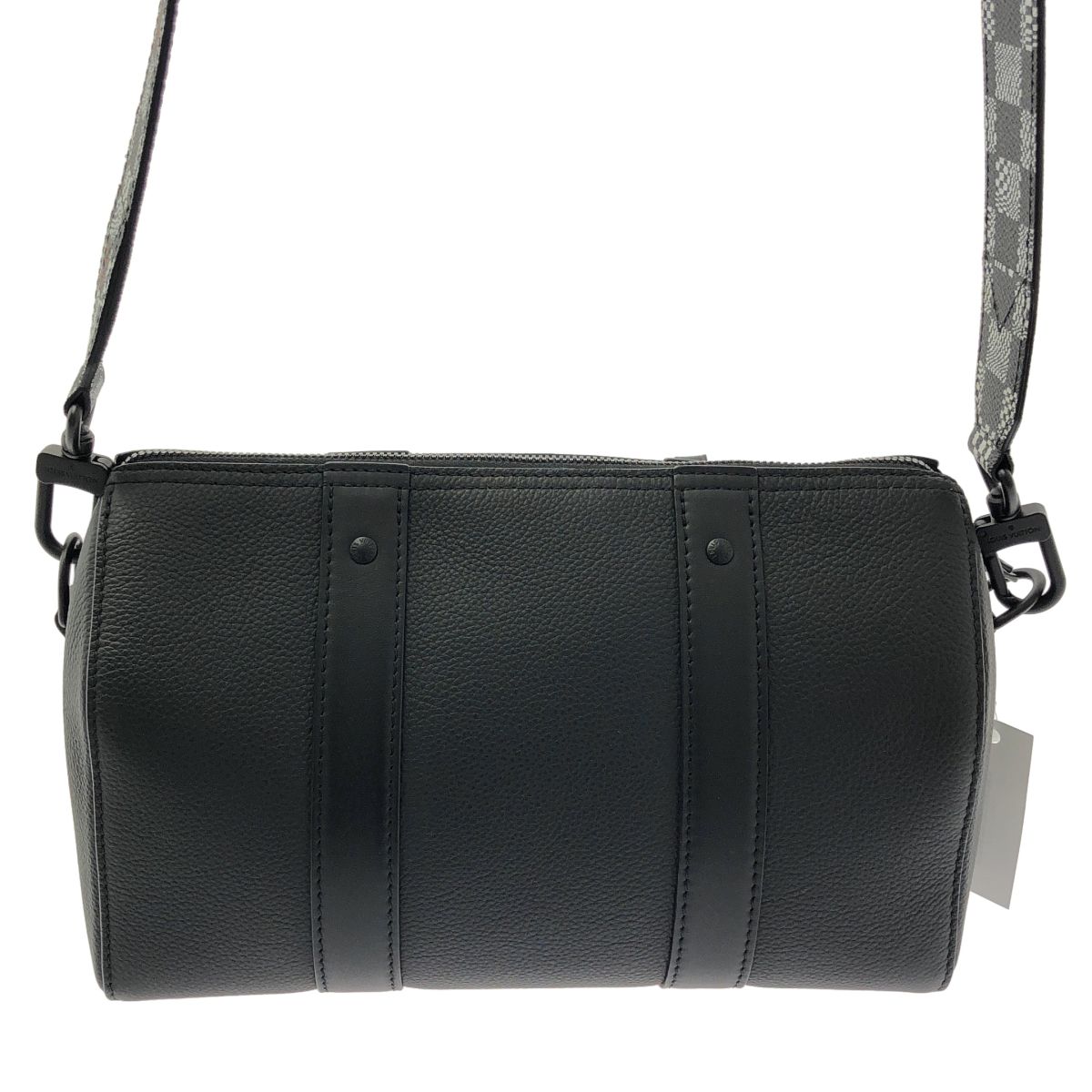 Louis Vuitton Damier Distended City Keepall Shoulder Bag Black — view 4