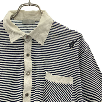 Dior Homme Guitar Border Polo Shirt S Gray Black — view 2