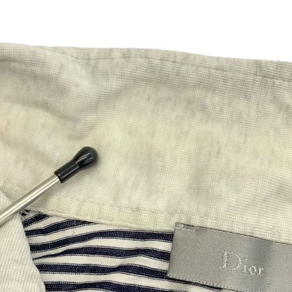 Dior Homme Guitar Border Polo Shirt S Gray Black — view 7