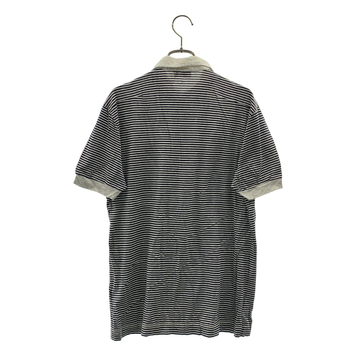 Dior Homme Guitar Border Polo Shirt S Gray Black — view 4