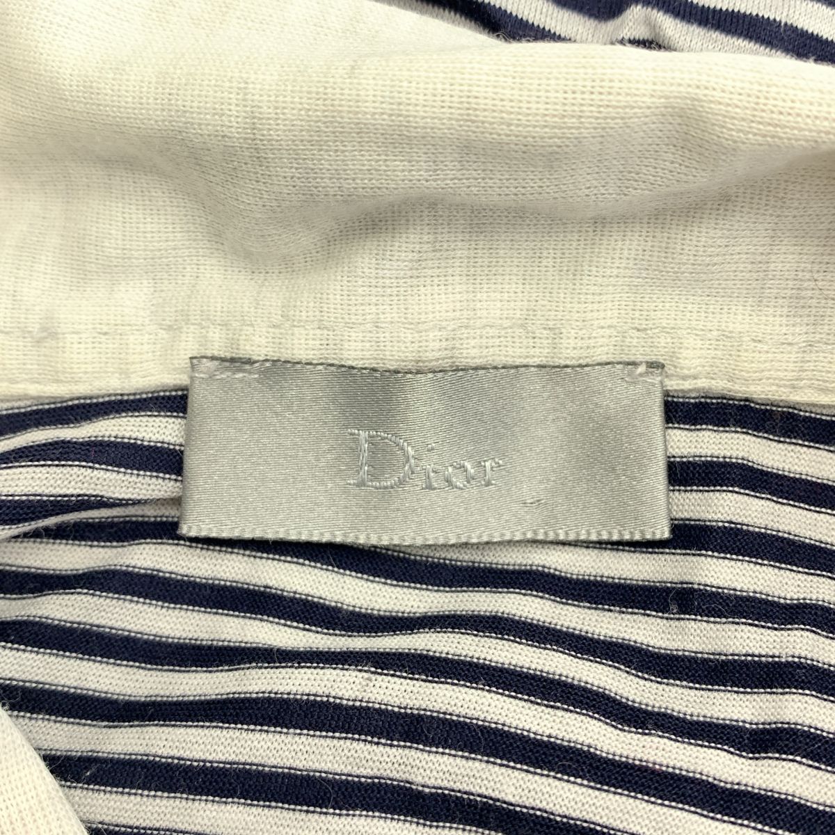 Dior Homme Guitar Border Polo Shirt S Gray Black — view 5