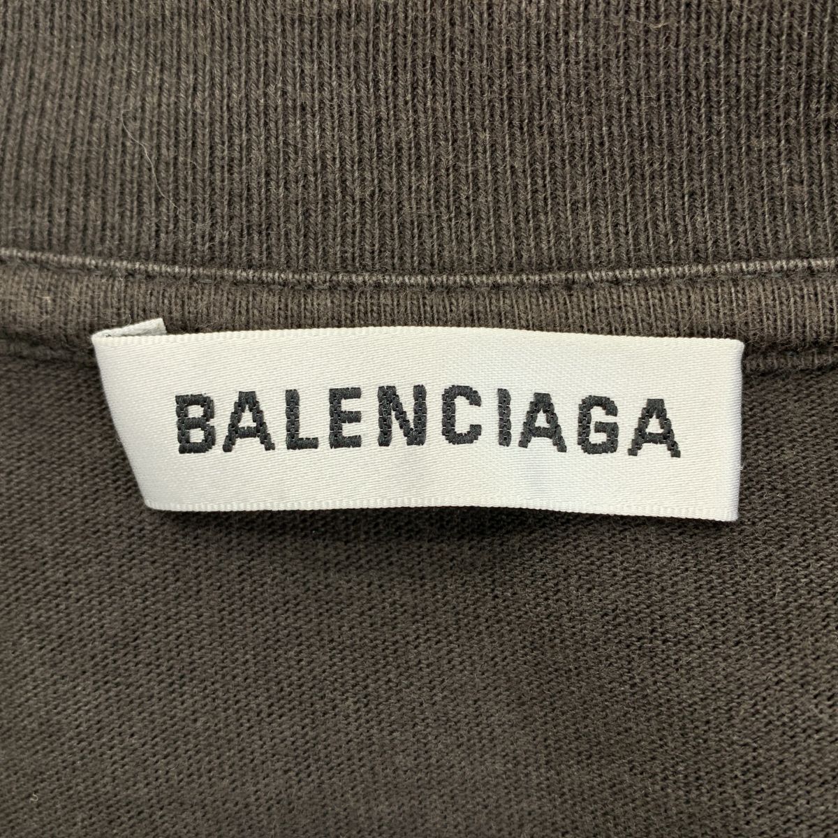 Balenciaga Cotton Logo Embroidery Oversize Top XS Black — view 5
