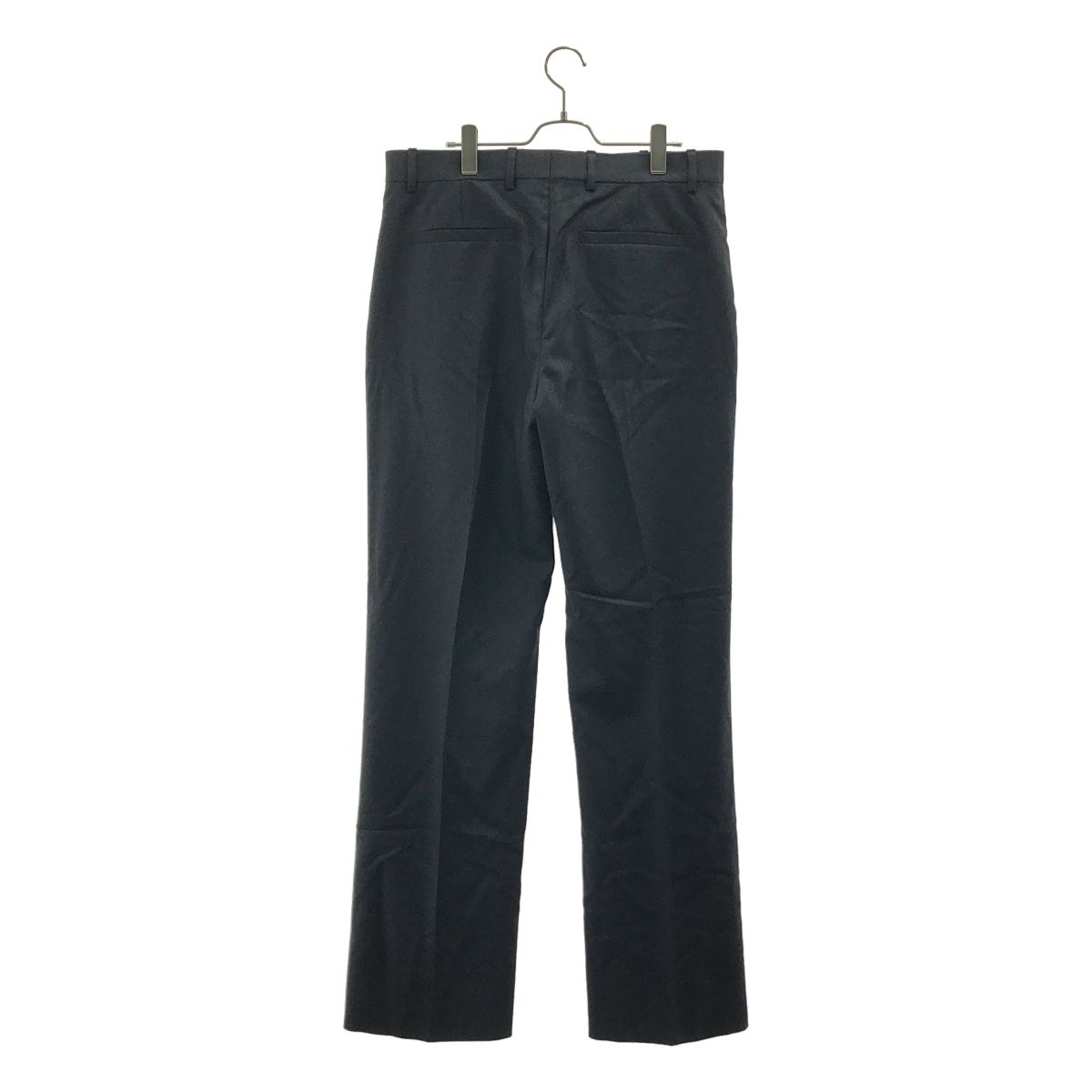 Louis Vuitton Wool Slit Wide Trousers Pants 44 Black — view 5
