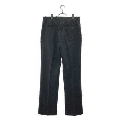 Louis Vuitton Wool Slit Wide Trousers Pants 44 Black — view 5