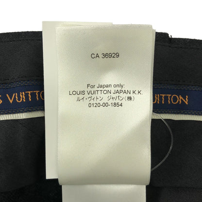 Louis Vuitton Wool Slit Wide Trousers Pants 44 Black — view 8