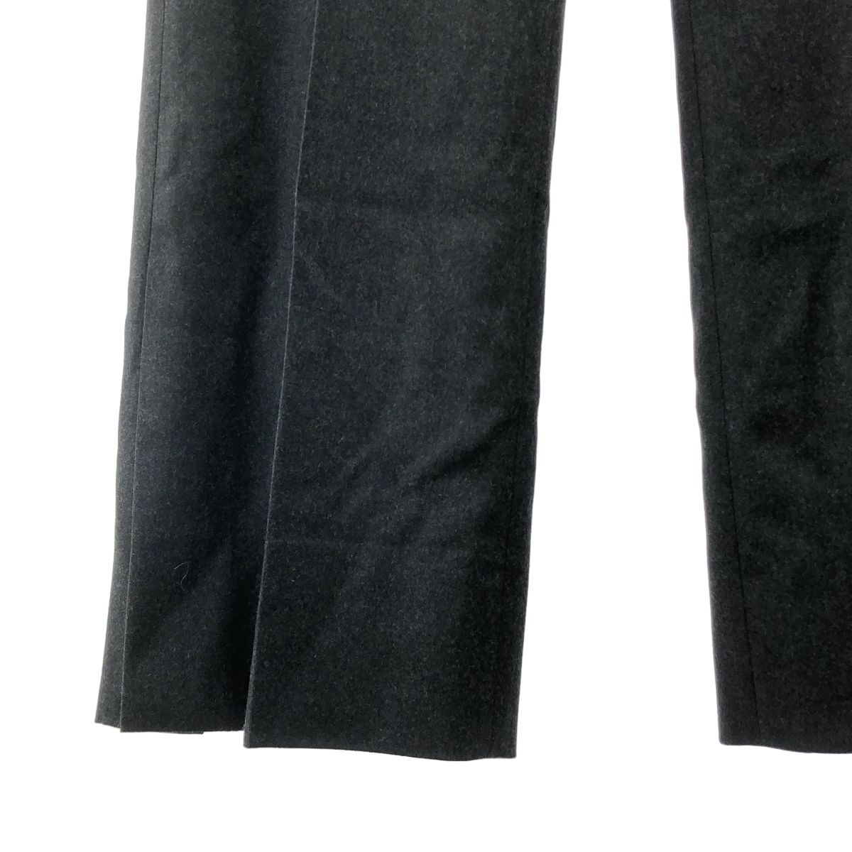 Louis Vuitton Wool Slit Wide Trousers Pants 44 Black — view 3