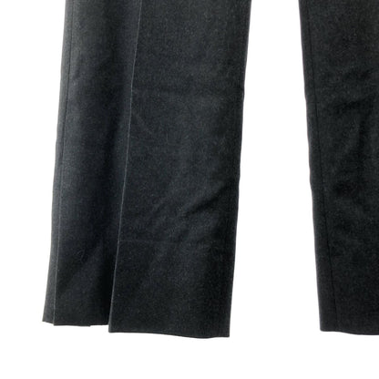 Louis Vuitton Wool Slit Wide Trousers Pants 44 Black — view 3