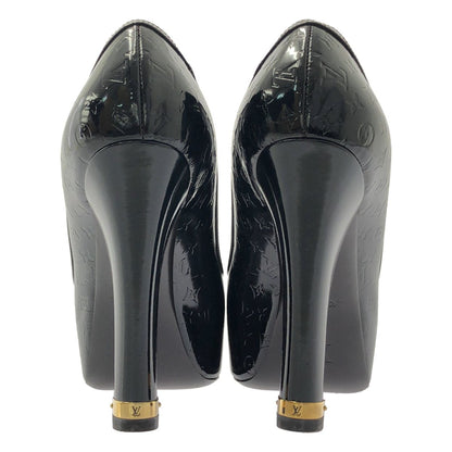 Louis Vuitton Patent Leather Monogram High Heels 39 Wine — view 3