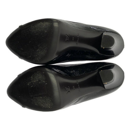 Louis Vuitton Patent Leather Monogram High Heels 39 Wine — view 5