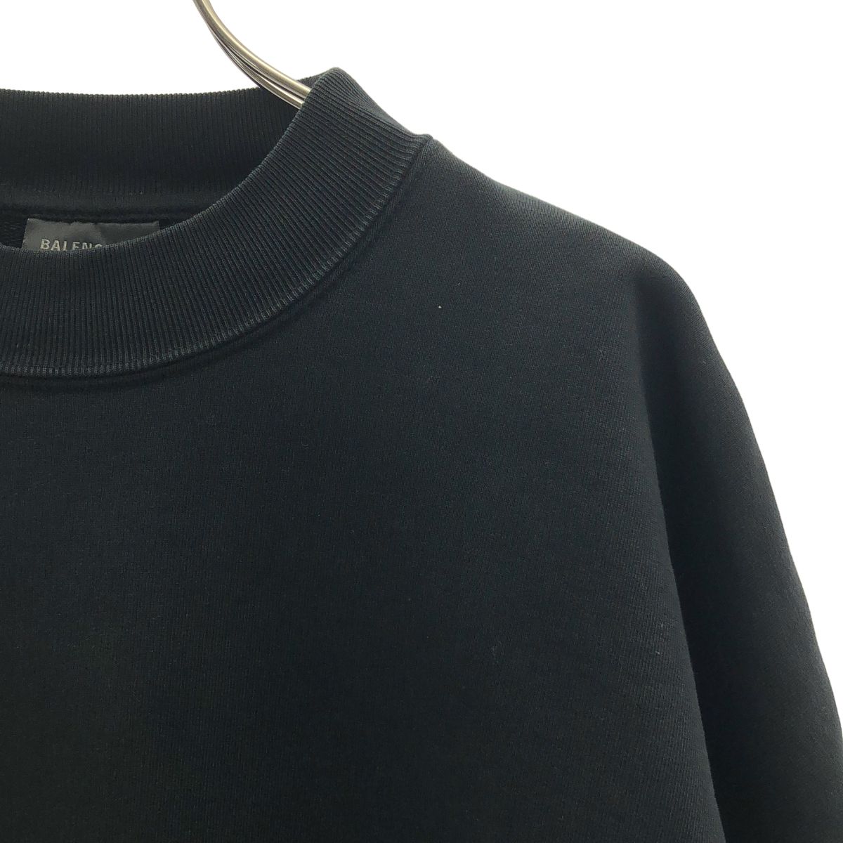 Balenciaga Care Label Back Print Crew Neck Sweatshirt S Black — view 2