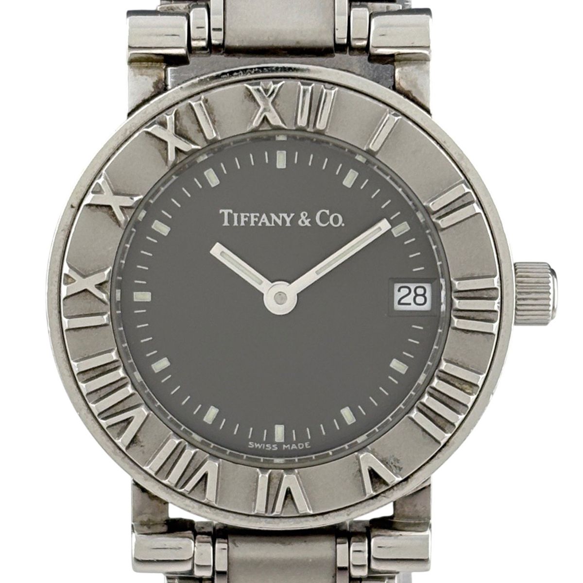 Tiffany & Co Atlas Watch SS Quartz Gray
