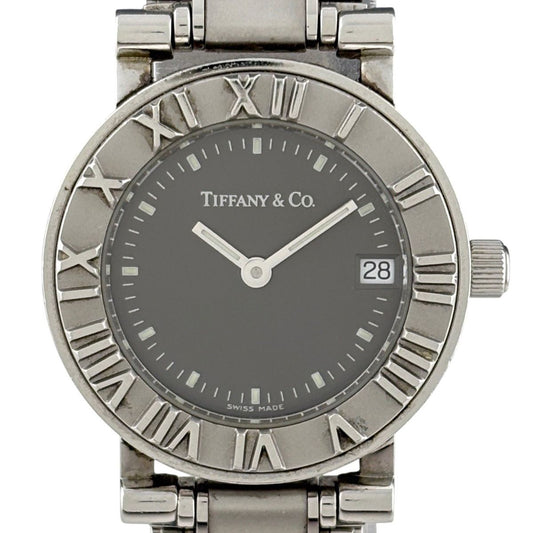 Tiffany & Co Atlas Watch SS Quartz Gray