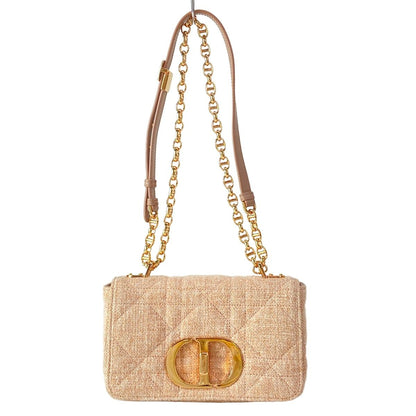 Dior Shoulder Bag Lucaro Small Light Pink Beige Leather