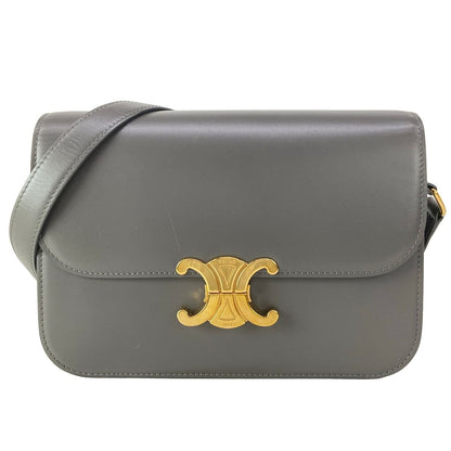 Celine Shoulder Bag Classic Triomphe Pebble