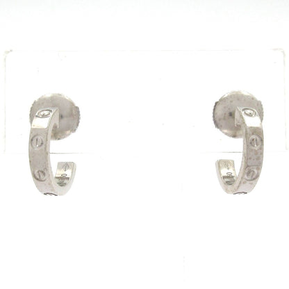 Cartier Earrings Mini Love Hoop Small 18k White Gold