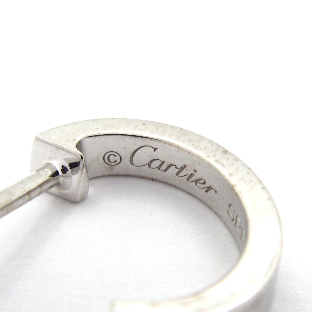 Cartier Earrings Mini Love Hoop Small 18k White Gold — view 5