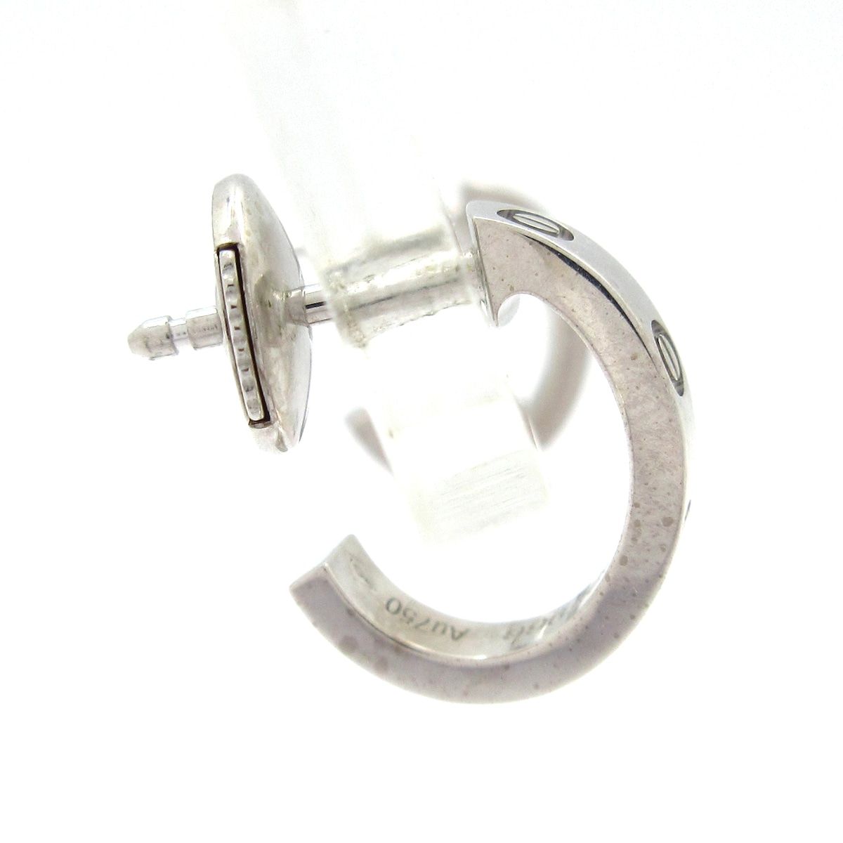 Cartier Earrings Mini Love Hoop Small 18k White Gold — view 2