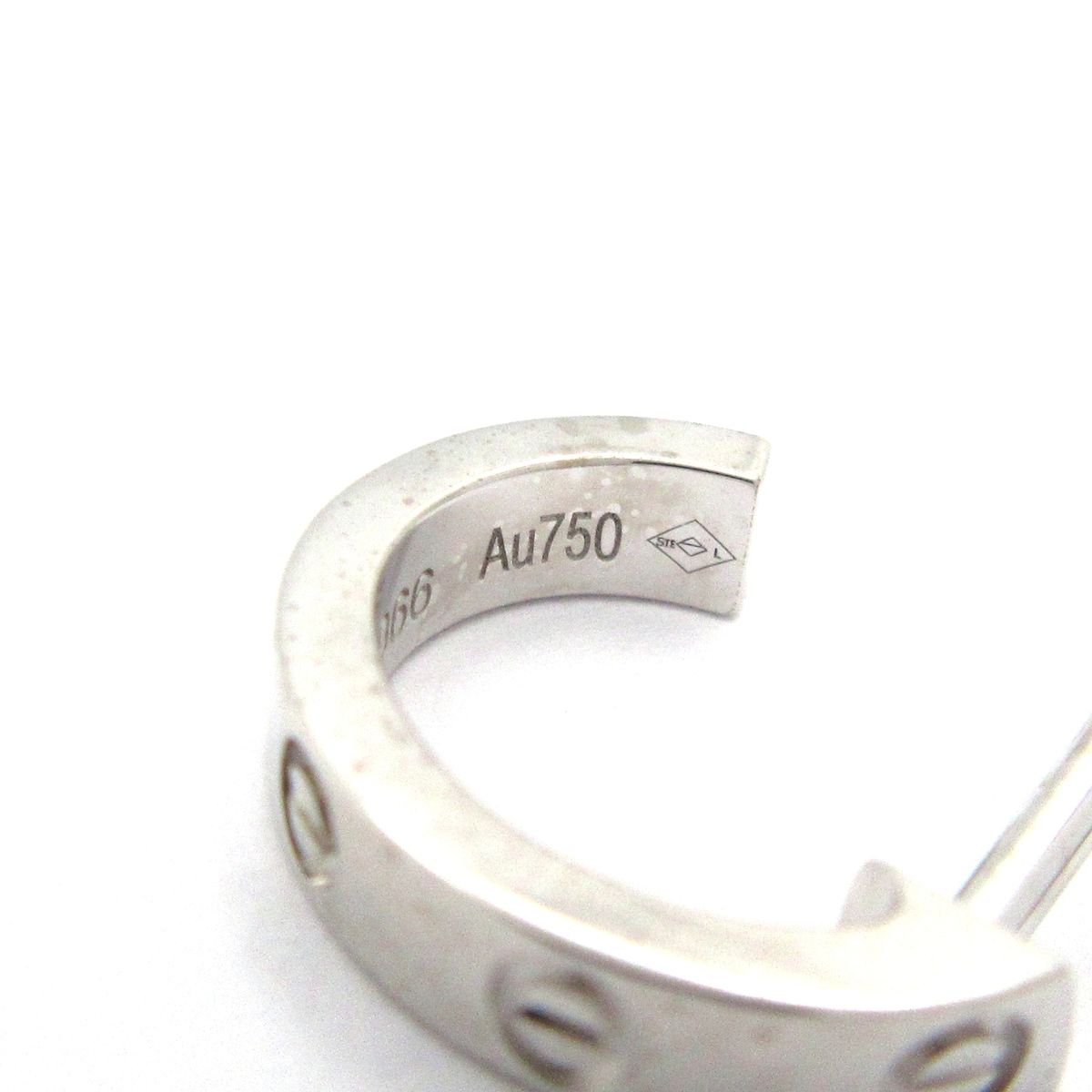 Cartier Earrings Mini Love Hoop Small 18k White Gold — view 6