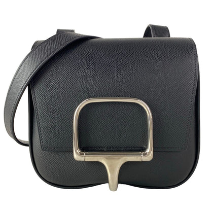 Hermes Shoulder Bag Della Cavalleria Mini Black Silver