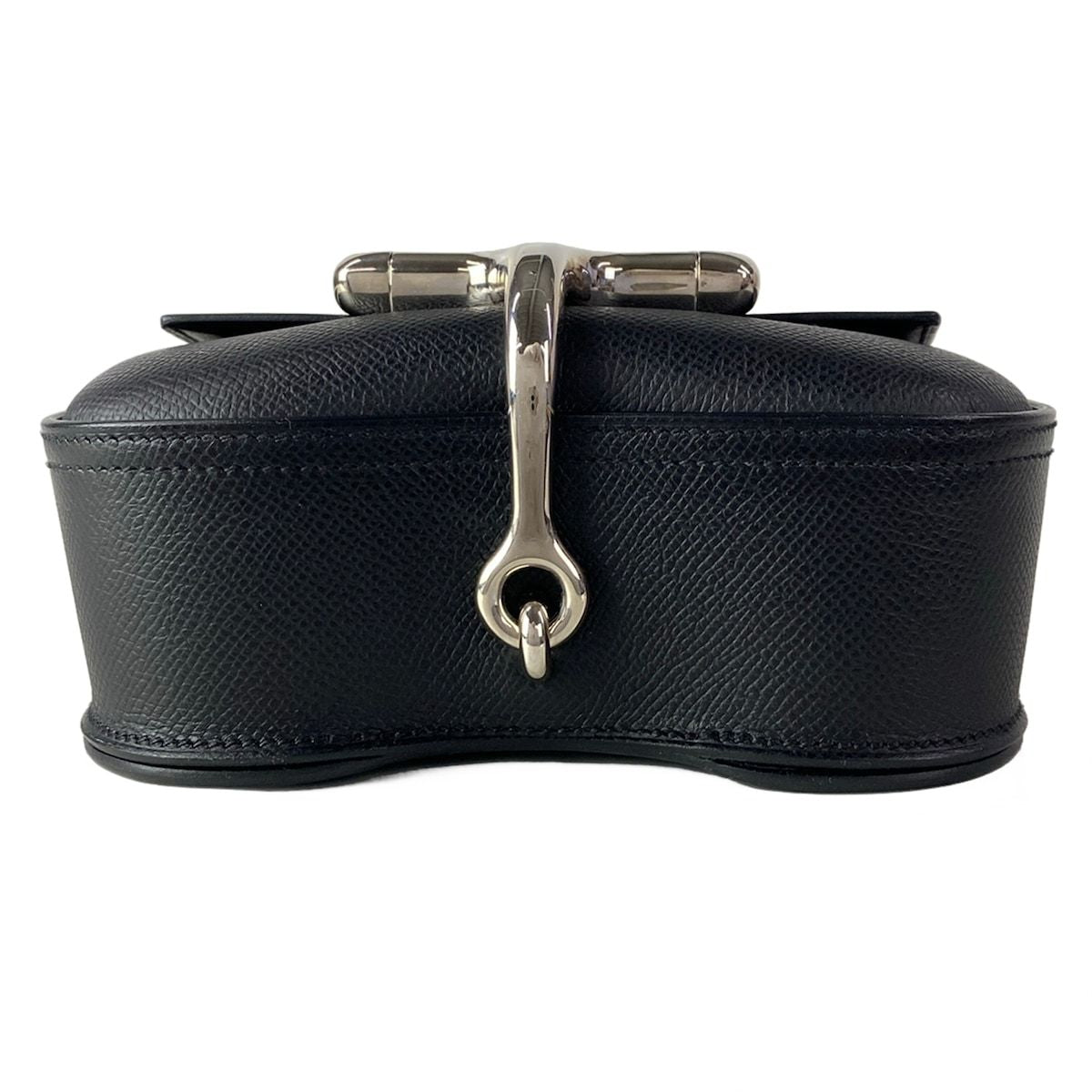 Hermes Shoulder Bag Della Cavalleria Mini Black Silver — view 5